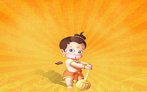 Jai Hanuman, Ilustración Hanuman, Dios, Señor Hanuman, Hanuman, Señor, Fondo de pantalla HD HD wallpaper