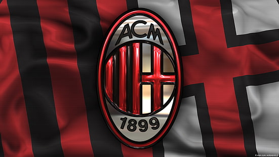 AC Mailand, genial, HD, Logo, HD-Hintergrundbild HD wallpaper