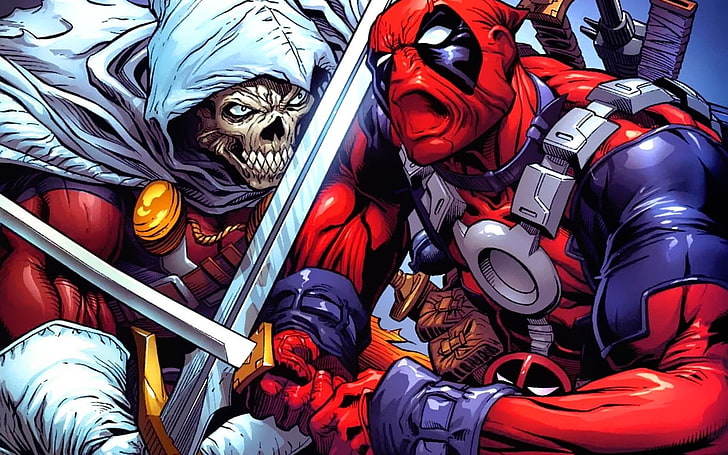 Komik, Deadpool, Cable (Marvel Comics), Merc with a Mouth, Wallpaper HD