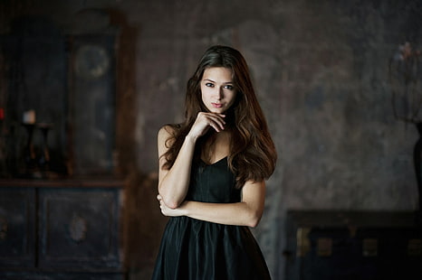 wanita, model, Catherine Shmeleva, potret, berambut cokelat, Maxim Maximov, Wallpaper HD HD wallpaper