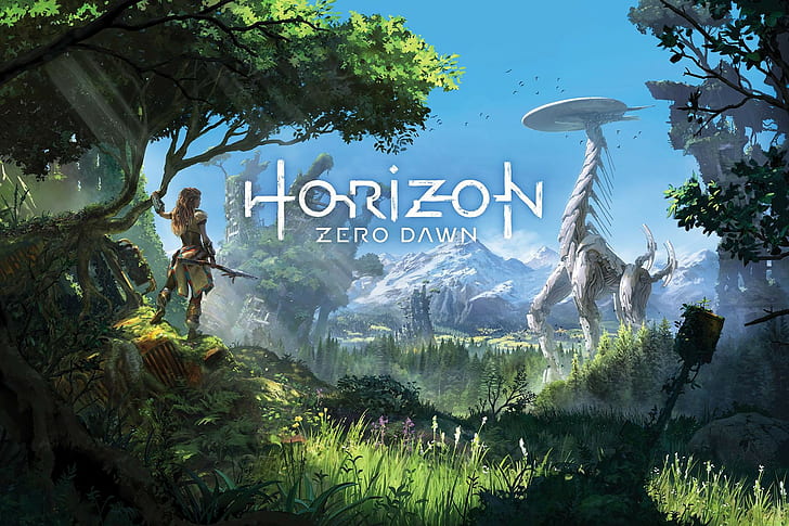 Horizon Zero Dawn тапет, Horizon: Zero Dawn, Aloy (Horizon: Zero Dawn), видео игри, HD тапет