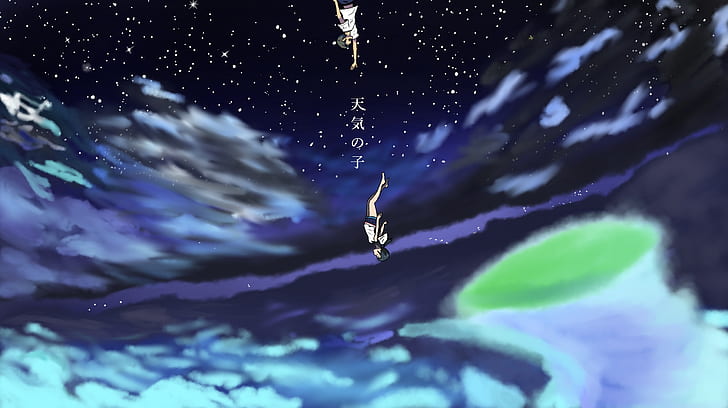 Anime, Weathering With You, Hina Amano, Hodaka Morishima, HD wallpaper