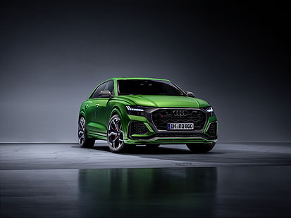  Audi, Audi RS Q8, Car, Green Car, Luxury Car, SUV, Vehicle, HD wallpaper HD wallpaper