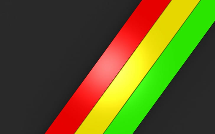 coloré, noir, rouge, jaune, vert, lignes, Fond d'écran HD
