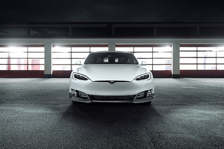 4K, Tesla Model S, Novitec, HD wallpaper