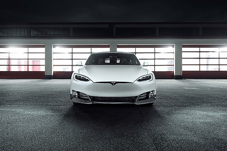 4K, Tesla Modelo S, Novitec, HD papel de parede HD wallpaper