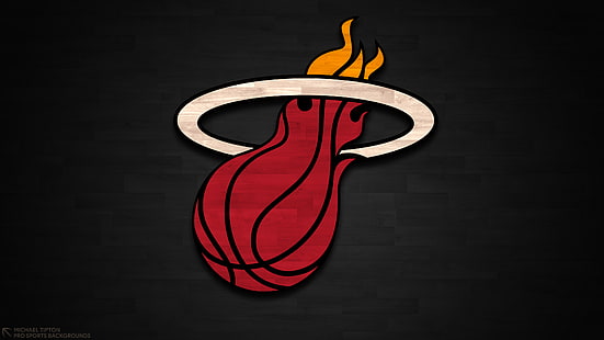 Basketball, Miami Heat, Logo, NBA, Fond d'écran HD HD wallpaper