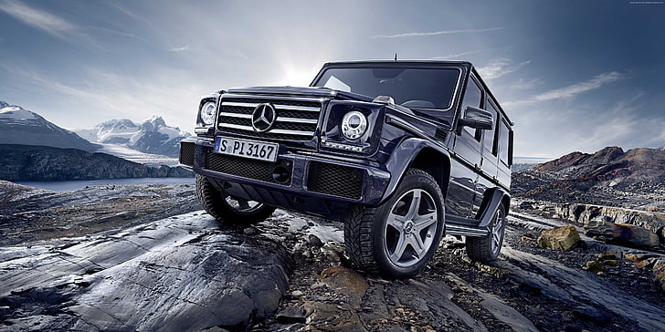 SUV, Mercedes, Geländewagen, G-Klasse, schwarz, Mercedes-Benz G 500, Luxusautos, HD-Hintergrundbild
