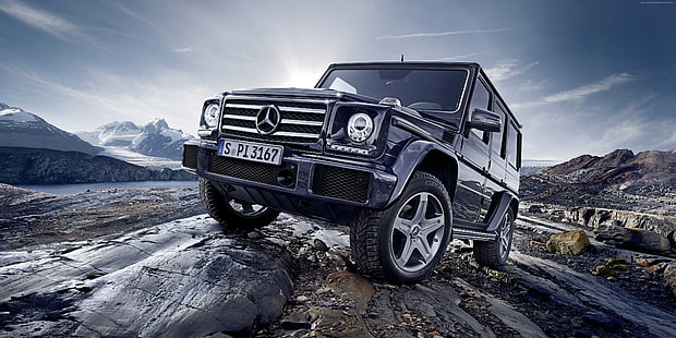 SUV, Mercedes, tout-terrain, Classe G, noir, Mercedes-Benz G 500, voitures de luxe, Fond d'écran HD HD wallpaper