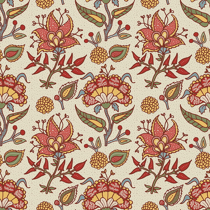 bunga, latar belakang, tekstur, Paisley, Wallpaper HD