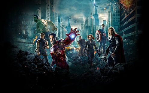 วอลล์เปเปอร์ Marvel Avengers Infinity War 3D, ฮีโร่, Thor, Iron Man, Hulk, The Avengers, Hawkeye, Black Widow, Captain America, Nick Fury, Scarlett Johansson, Marvel Cinematic Universe, ภาพยนตร์, วอลล์เปเปอร์ HD HD wallpaper