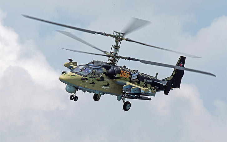 Elicottero KA-52, russo, KA, elicottero, russo, Sfondo HD