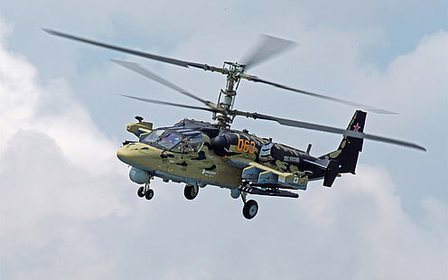 KA-52 helicopter, Russian, KA, Helicopter, Russian, HD wallpaper HD wallpaper