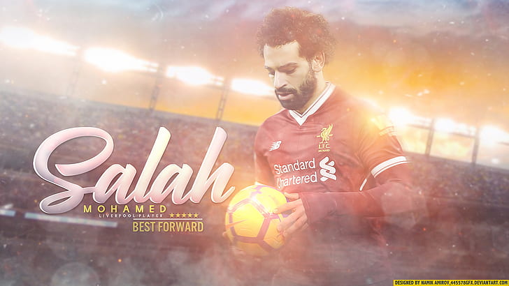 كرة القدم ، محمد صلاح ، مصري ، ليفربول.، خلفية HD
