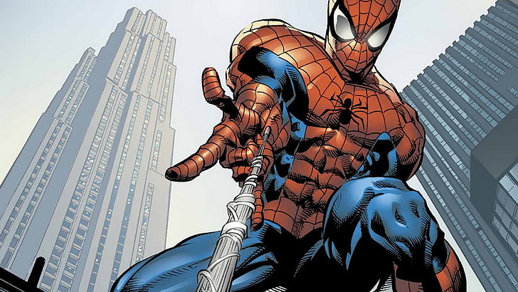 animated Spider-man illustration, comics, Spider-Man, HD wallpaper