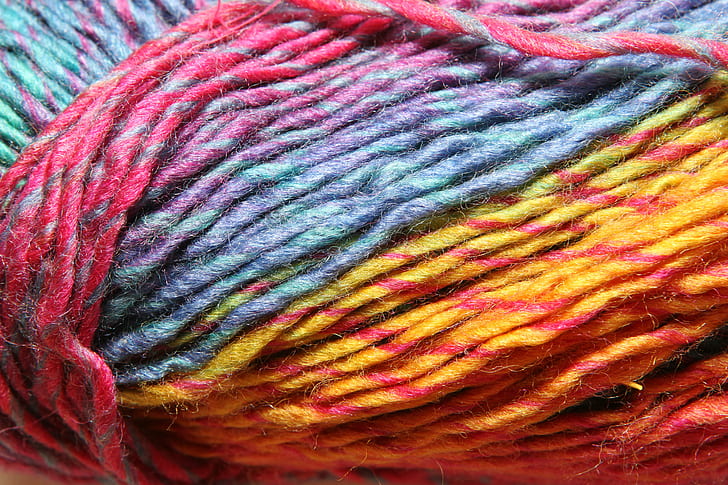closeup photo of strings, Wool, Textures, closeup, photo, strings, yarn, color, colour, colorful, rainbow, silk, alpaca, texture, bies, australia, nsw, sydney, knitting, knit, spun, blend, commons, industries, high resolution, ball of wool, craft, material, textile, close-up, thread, multi Colored, fiber, backgrounds, hobbies, pattern, HD wallpaper
