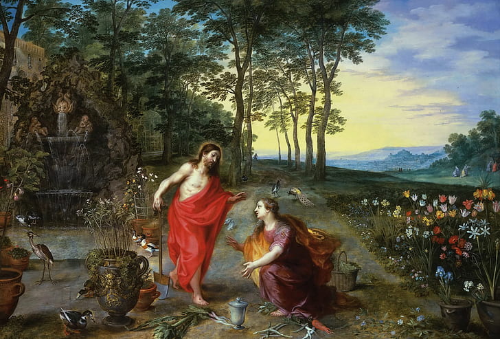 cuadro, mitología, Jan Brueghel el más joven, No me toques, Fondo de pantalla HD