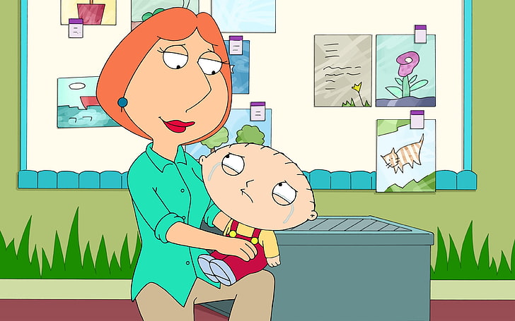 crying, Family Guy, Lois Griffin, Mom, Stewie Griffin, HD wallpaper
