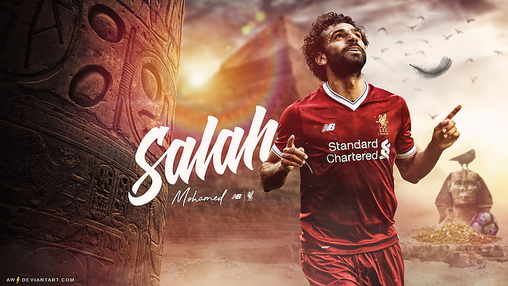 Futebol, Mohamed Salah, Liverpool F.C., HD papel de parede