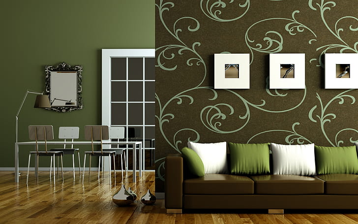 Design de interiores plano, outros, casa, sofá, interior, HD papel de parede