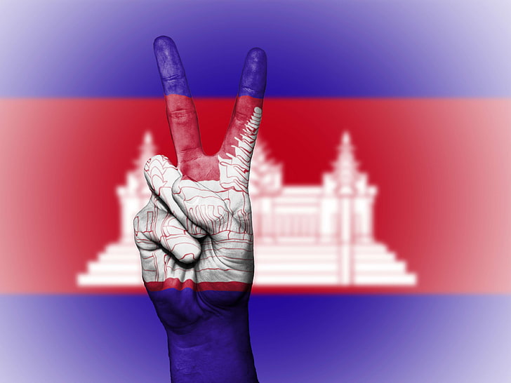 background, banner, cambodia, colors, country, ensign, flag, images, stock photo, graphic, hand, icon, illustration, nation, national, peace, royalty, state, symbol, tourism, travel, HD wallpaper