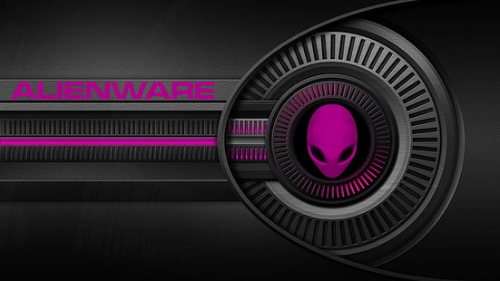 Pink Alien, розовый инопланетянин, космос, alienware, логотип, инопланетянин, windows7, 3d и аннотация, HD обои HD wallpaper