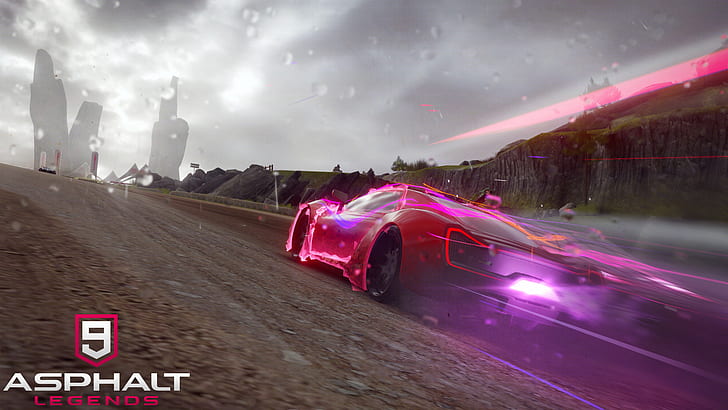 لعبة فيديو ، Asphalt 9: Legends ، Racing ، Red Car ، Sport Car، خلفية HD
