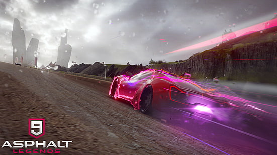 لعبة فيديو ، Asphalt 9: Legends ، Racing ، Red Car ، Sport Car، خلفية HD HD wallpaper