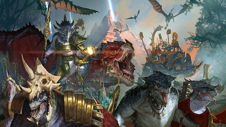 Total War：Warhammer II、Warhammer、Lizardmen、 HDデスクトップの壁紙