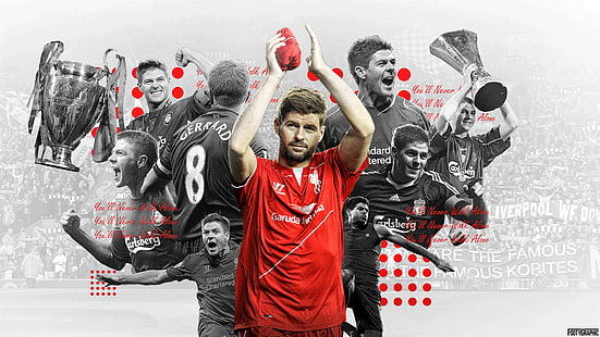 Futebol, Steven Gerrard, Liverpool F.C., HD papel de parede HD wallpaper