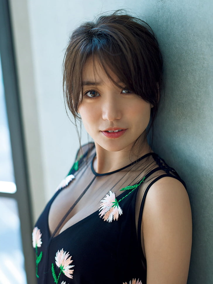 Yuko Oshima, wanita, model, akb48, Asia, Wallpaper HD, wallpaper seluler