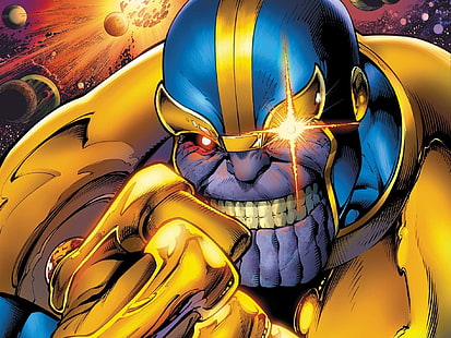 Marvel Thanos, Thanos, Marvel Comics, comics, HD wallpaper HD wallpaper