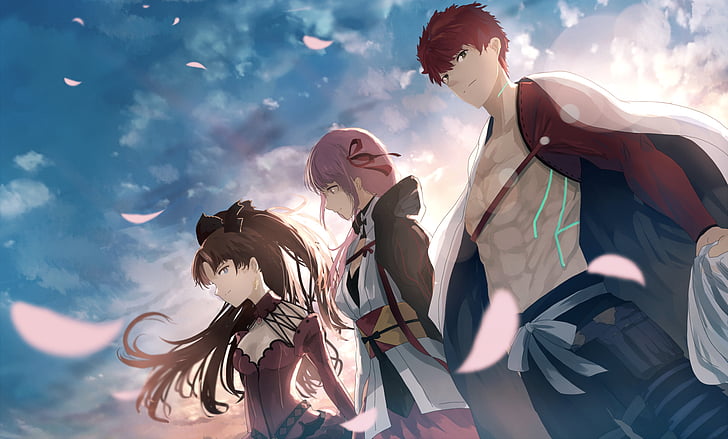 Serie Fate, Fate / Grand Order, Rin Tohsaka, Sakura Matou, Shirou Emiya, Sfondo HD