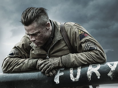 Fury Movie, Fury, tanque, Brad Pitt, Fondo de pantalla HD HD wallpaper