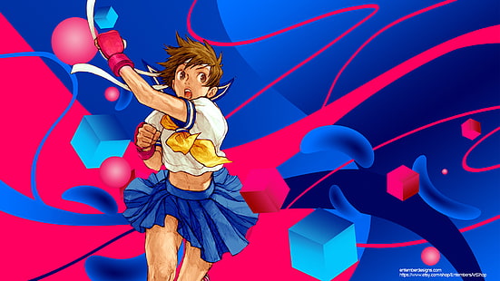 นักสู้ข้างถนน, Street Fighter Alpha 3, Sakura Kasugano, วอลล์เปเปอร์ HD HD wallpaper
