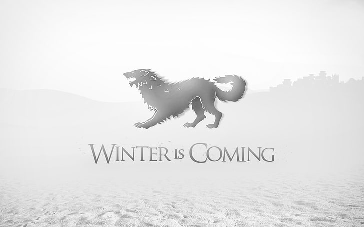 Winter is Coming File vettoriale, Game of Thrones, House Stark, Winter Is Coming, Sfondo HD