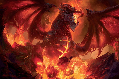  Warcraft, World Of Warcraft: Cataclysm, Deathwing (World Of Warcraft), HD wallpaper HD wallpaper