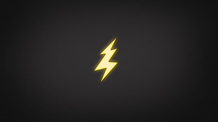 lightning, Minimalistic, electricity, HD wallpaper