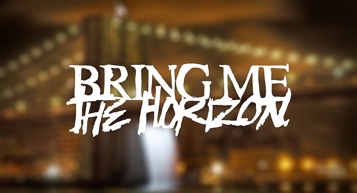 Bring Me The Horizon, Bring Me the Horizon texte, Artistique, Typographie, musique, bringmethehorizon, heavy, heavyymetal, Fond d'écran HD