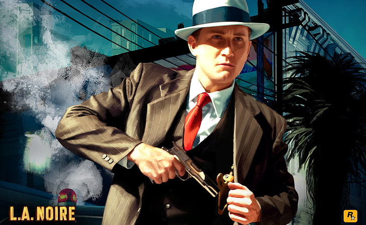 L.A. Noire, poster de L.A. Noire, Jogos, L.A. Noire, videogame, jogos rockstar, HD papel de parede