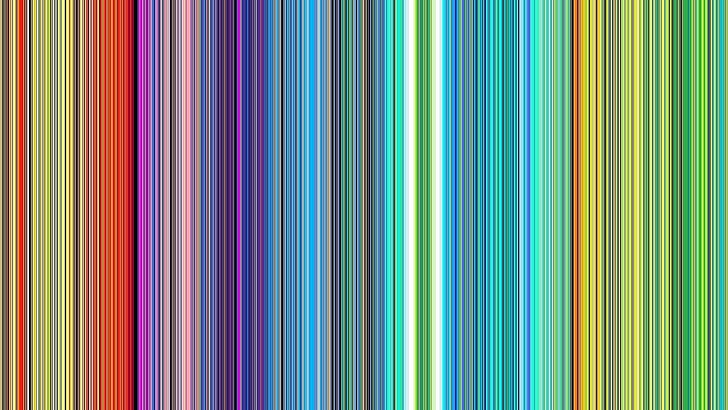 การ์ดทดสอบลายเส้นแนวตั้งหลากสี, วอลล์เปเปอร์ HD