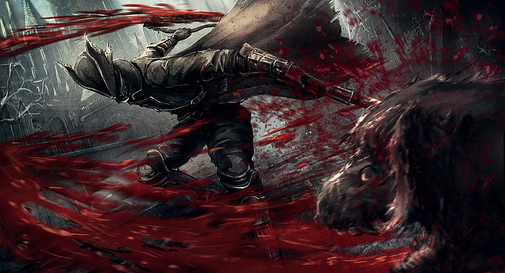 Video Game, Bloodborne, Blood, Dark, Wallpaper HD