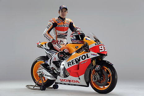 Marc Marquez, Moto GP, Repsol Honda, Fond d'écran HD HD wallpaper