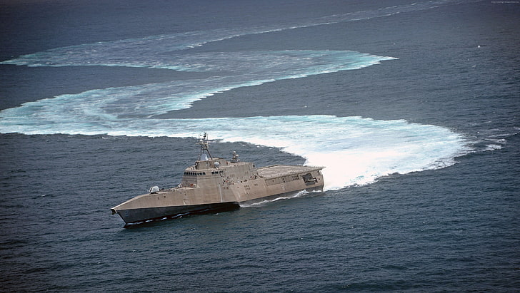 كورفيت ، LCS-2 ، ساحلي ، سفينة قتالية ، سفينة قيادة ، USS Independence ، البحرية الأمريكية ، فئة الاستقلال، خلفية HD