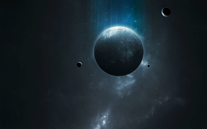แสงสีฟ้าบนโลกดาวเคราะห์อวกาศ 2560x1600 ดาวเคราะห์, วอลล์เปเปอร์ HD