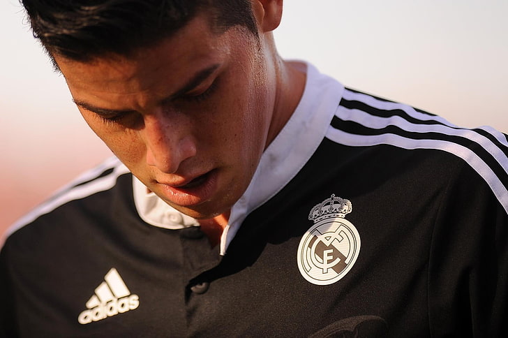 James Rodriguez, Real Madrid, pria, sepak bola, Adidas, olahraga, Wallpaper HD