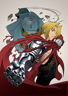 anime, Full Metal Alchemist, Elric Edward, Elric Alphonse, Sfondo HD HD wallpaper