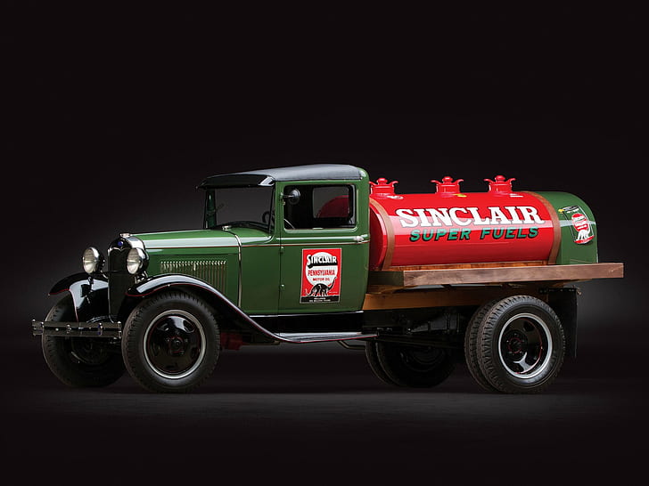 1930, ford, bahan bakar, model aa, pickup, retro, tanker, Wallpaper HD