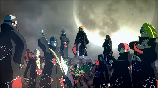 Naruto Shippuden, Akatsuki, anime, Fond d'écran HD HD wallpaper