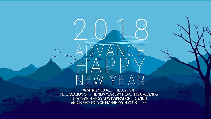 2018, Happy New Year 2018, Happy New Year s, Hd New Years s, New Year, Santa, Sfondo HD